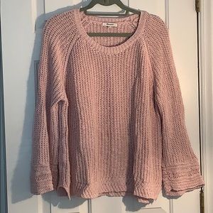 Lightweight Madewell pink sweater